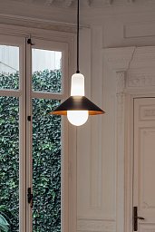 Уличный подвесной светильник Milan Iluminacion Tagomago 36, антрацит, золотистый внутри