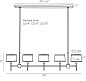 Luciano Linear Chandelier люстра Arteriors 89071