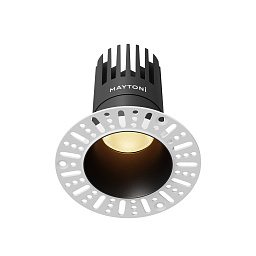 DL122-15W-2.7K-TRS-B Maytoni Dip встраиваемый потолочный светильник черного цвета с глубоким отражателем