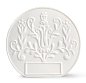 Фарфоровые настольные часы с узором из колокольчиков Logos Lladro 01009603 — фото 1
