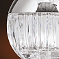 DLU 1737/15 nickel/499 BALL Cluster, 15 lamps, nickel plated with clear crystal glasses with handmade line cut Orion — фото 1