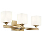 Marette 22.75" 3 Light Vanity Light Champagne Bronze настенный светильник 55002CPZ Kichler — фото 7