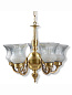Usha 5 Light Antique Brass Chandelier люстра FOS Lighting No1-Usha5050-CH5