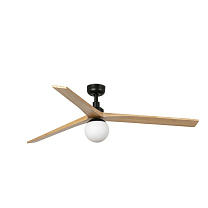 KLIM L Black/Pine fan 0-10V E27