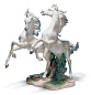 1001860 Lladro Free As The Wind фарфоровая фигурка всадников на скачущих лошадях — фото 3