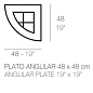 ANGULAR TRAY 66x47 горшок, Vondom — фото 1