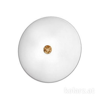 Kolarz Centro 0314.U13.3/me30 потолочный светильник золото 24 карата белый ø42cm высота 8cm 3 лампы e27