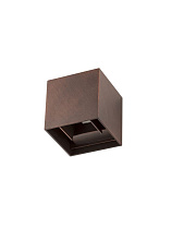Antique Brown Aluminium LED 2x3 Watt 510Lm 3000K 220-240 Volt 50Hz Adjustable Beam 0-90° IP54 L: 11.2 W: 11.2 H: 11.2 cm