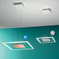 8933 Linea Light Aruba SP LED M современная квадратная люстра хром — фото 1