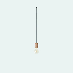 00-7365-93-05 Leds C4 Contrast подвесной светильник с деревянным акцентом и цилиндрическим плафоном