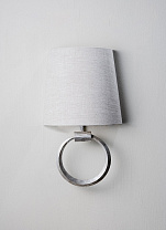 Decayed Silver shown with 10 Open back Empire in Natural Linen with Cream Card lining