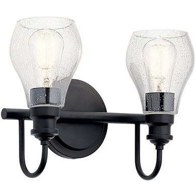 Greenbrier 2 Light Vanity Light Black настенный светильник 45391BK Kichler