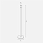 KONE-STBI27K Icone Kone LAMPADA TERRA 36W 2700K BIANCO Торшер — фото 1