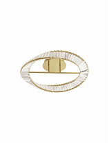 Triac Dimmable Platinum Gold Metal & Crystal LED 35Watt 220-240 Volt 1750Lm 3500K IP20 D: 60 H: 15 cm