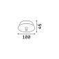 122830 Ideal Lux ROSONE STANDARD 1 LUCE CROMO canopy хром — фото 1
