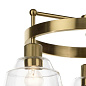 Eastmont 3 Light Chandelier Brushed Natural Brass and Walnut Wood люстра 52402BNB Kichler — фото 9