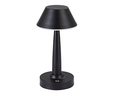 Аккумуляторная настольная лампа Kink Light Снорк черный 07064-B,19