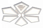 10284/6LED Escada Sails потолочный светильник, 65Вт, 3000, 4000, 6500K, 6040лм, белый — фото 1