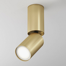 C051CL-01G Maytoni Focus потолочный светильник золотистого оттенка с цилиндрическим корпусом