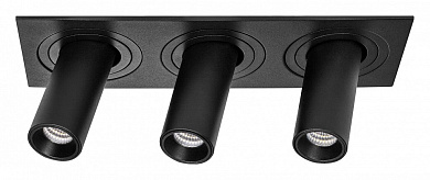 встраиваемый потолочный светильник черный