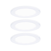 Recessed furniture light 3-piece set round 3x2