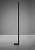 напольный торшер антрацитового цвета с прямой стойкой