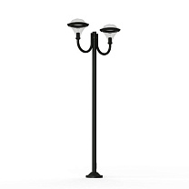 Dallas N° 10; Smoked polycarbonate E27 75W; Dark grey