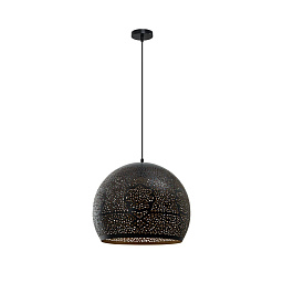 A7057SP-1BK Arte Lamp CELESTA подвесной светильник с ажурным металлическим плафоном тёмного цвета