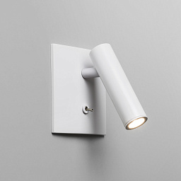 1058016 Astro lighting Enna настенный светильник для чтения с прямоугольным основанием и поворотным модулем белый