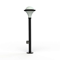 Dallas N° 8; Opal polycarbonate E27 75W Plug; Dark black