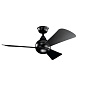 44" Sola Fan Satin Black люстра-вентилятор 330151SBK Kichler — фото 3