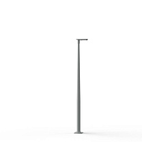 Hector N° 2; Toughened clear glass Built-in LED 3000°K warm white SYM 26W; Silk grey