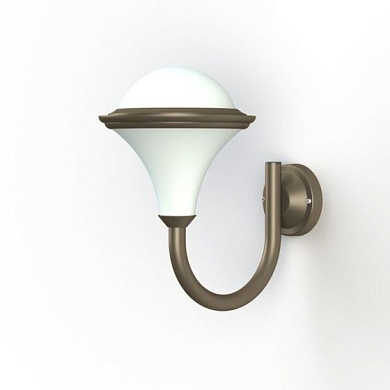 настенное бра с полусферическим плафоном песочного оттенка