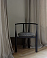 41811ELPL080 New Works Bukowski Chair, Black / Pur lin LI 419 80 — фото 11