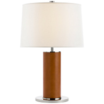 Beckford Table Lamp седельная кожа с льняным абажуром