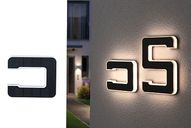 94652 Solar LED House number luminaire Солнечные огни Paulmann