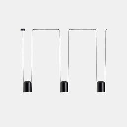 00-7398-05-05 Leds C4 Attic Triple Rectangular Shape черный
