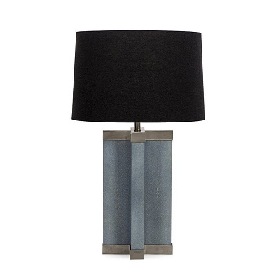 Shagreen Lamp Baby Blue White Shade by Nellcote настольная лампа Sonder Living 1007235