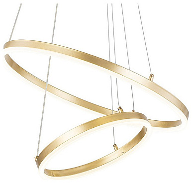 подвесной светильник кольцевой двухуровневый