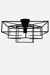 661011 Globen Lighting Cube потолочный светильник с решётчатым металлическим корпусом