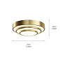 Dombard 14" LED Flush Mount Champagne Gold потолочный светильник 84320CG Kichler — фото 2