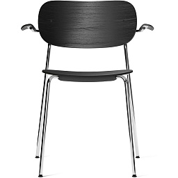 71145-004346 Audo Copenhagen Co Chair Хромированные ножки, сиденье + спинка + подлокотники из черного дуба