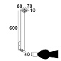 ELBO ASYMMETRIC P 60 WW A алюм. серый Delta Light ландшафтный светильник — фото 1
