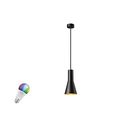 Подвесной светильник SLV PHELIA 10 SMART SET, с умной лампой Zigbee E27, Ø130 мм, RGBW