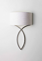 Nickel shown with 14 Semi Cylinder in Natural Linen with Cream Card lining