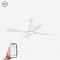 33480WP-14 Faro TYPHOON LED White ceiling fan with DC motor SMART люстра-вентилятор матовый белый