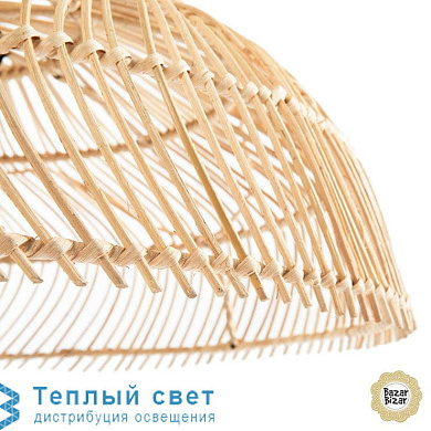 THE PARAGUAS M подвесной светильник Bazar Bizar BAYU011N-M-60x60 + FL-JUTE-001