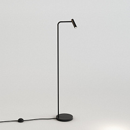 1058003 Astro lighting Enna торшер с изогнутой стойкой и цилиндрическим модулем матовый чёрный