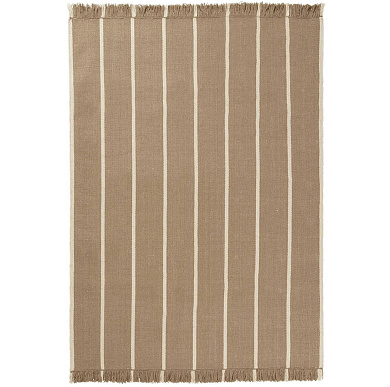 текстильный ковер в стиле келим с вертикальным полосатым орнаментом
