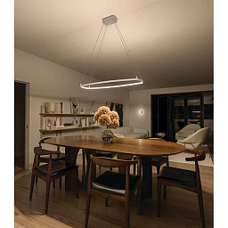 84312WH Kichler Koloa подвесная линейная люстра с LED-подсветкой белого цвета